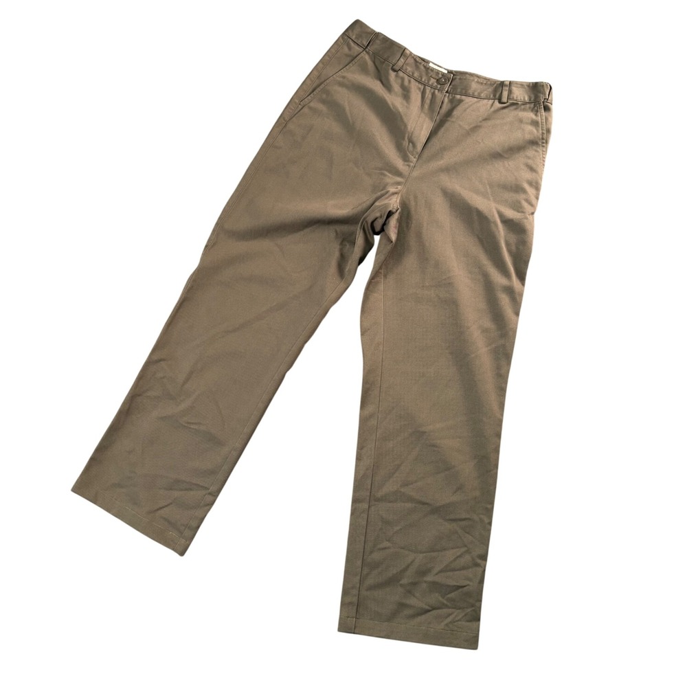 VTG L.L. Bean Classic Fit Pants Womens 10 Khaki Academia Old Money Preppy